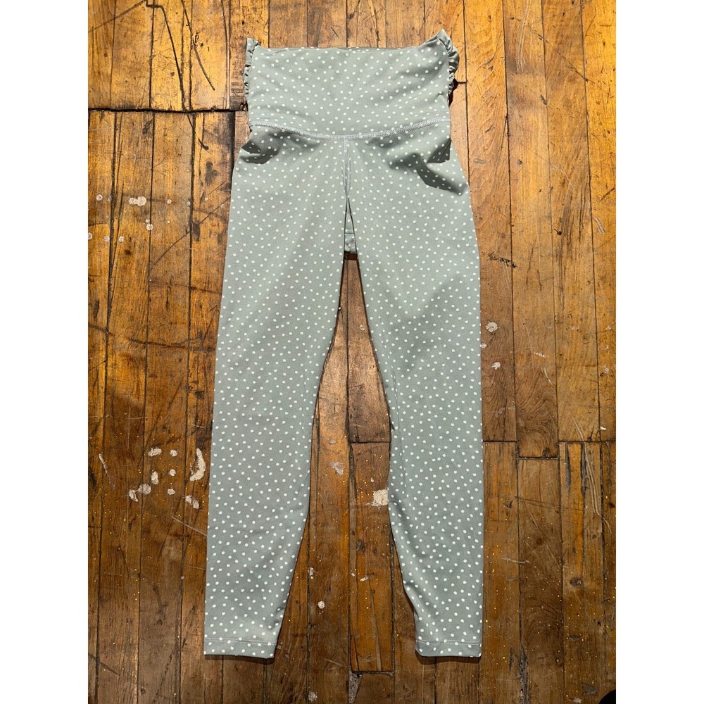 Nike Leggings Womens Small Gray High Rise Twist Waistband Spotted 7/8 Cropped